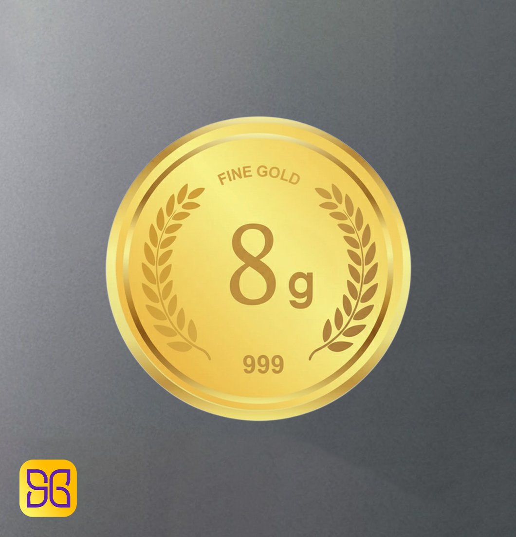 8 Gm 24 Kt Gold Coin